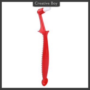 [Creative] 1PC Coffee Brush Espresso Coffee Machine Cleaning Brush Long Handle Integrated Two-In-One With Spoon Cleaning Nylon Brush