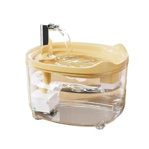 3 Layer Filtration Pet Water For Small Dog Quiet 50.72OZ Capacity Auto Close Base Easy Cleaning