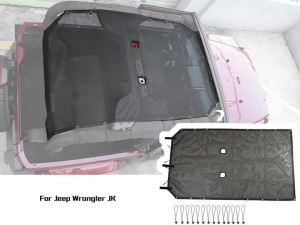 HH8 TESIN Car Roof Top Sunshade Cover Mesh Anti UV Sun Insulated Net for Jeep Wrangler JK 2 Doors 2007-2017 Exterior Accessories 2Y5Z9