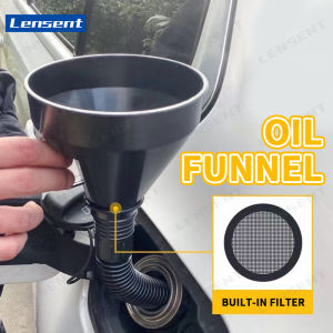 Lensent xe xe máy xe linh hoạt Phễu dầu với bộ lọc điền nhiên liệu dầu động cơ chất lỏng Xăng corong minyak kereta động cơ dày dầu Xô xe máy tự động tiếp nhiên liệu Phễu Lọc nhiên liệu nhựa