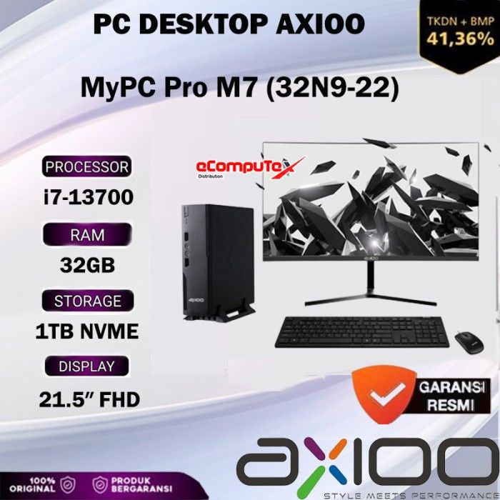 AXIOO PC DESKTOP MYPC PRO M7 (32N9-22) i7-13700 RAM 32GB 1TB