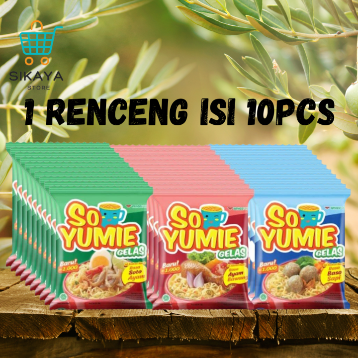 So Yumie Mie Gelas Yumi Renceng 10pcs Lazada Indonesia