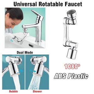 1080° Rotate Kitchen Faucet Extender Kitchen Washbasin Filter Faucet Bubbler Nozzle Robotic Arm