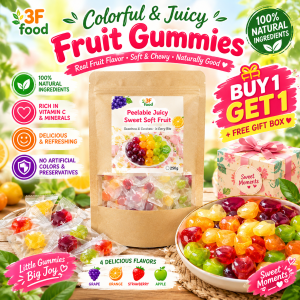 [BIG SALE] Premium Peelable Gummy Candy – Soft Sweet Fruit Flavor Kids & Adults Favorite Treat