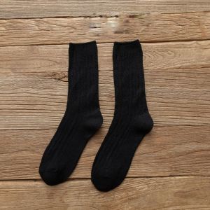CHARMI Winter Soft Retro Fashion Thick Trendy Cotton Women Wool Socks Korean Style Socks Middle Tube Hosiery