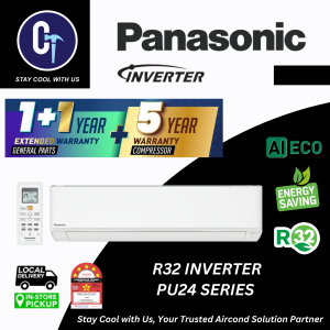 Panasonic R32 (New) Air Conditioner - XPU/PU/PN Series (1.0HP ~ 2.5HP) Nanoe-X Technology