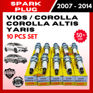 BUNDLE SALE! 10 PCS NGK SPARK PLUG for TOYOTA Vios Single VVTi (2003-2015) / Corolla Altis 1.6 JEGS 3ZZ-FE (2001-2007) / Corolla 1.6 GLi 4A-FE (1992-1997) / Corolla Altis 1.6 EGV 3ZZ-FE (2008-2011)/Corolla Altis 1.8 EG 1ZZ-FE (2001-2007)