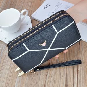 Ví nữ dài cầm tay 2 ngăn kéo trái tim yêu thương thời trang nhiều ngăn tiện dụng LX144