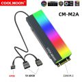 Tản Nhiệt SSD M2 Led RGB Coolmoon - Hỗ Trợ Đồng Bộ Hub Coolmoon và Mainboard. 