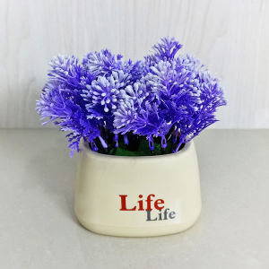 Pot Bunga Tanaman Hias Plastik Artificial Flower Dekorasi Meja Pot Bonsai Imitasi Buatan COD PBP168