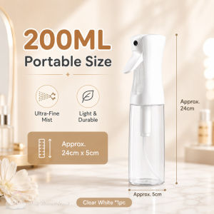 Ultra Fine Mist Spray Bottle 200ml 300ml 500ml Refillable Facial Toner Spray Bottle COD