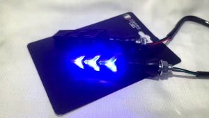 Lampu LED sen running rizoma sein 2 warna senja Biru sein kuning model panah universal