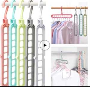 Hanger gantungan multifungsi 9 in 1 holder gantungan pakaian 9 susun