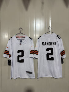 In-stock NFL Cleveland Browns embroidered football 2 # SANDERS jerseys and uniforms for Europe and America
