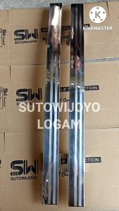 Handle Pintu Rumah 33cm 45cm 60cm Full Stainless Motif Garis Sport