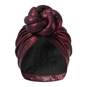 K10SEQ Đã thắt sẵn Mũ turban Thoáng khí Khô nhanh Khăn quấn đầu Thoáng khí loại sáng bóng Khăn quấn đầu thắt nút Dành cho phụ nữ
