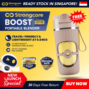 Strongcore BOOST 20000 RPM High‑Speed Portable Blender - 10 Stainless Steel Blades Rechargeable
