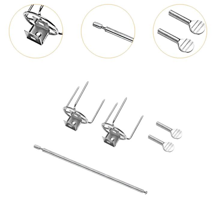 ผู้ถือไก่งวงส้อมสแตนเลสไก่ย่างแบบหมุนได้สำหรับลานกว้าง | Lazada.co.th