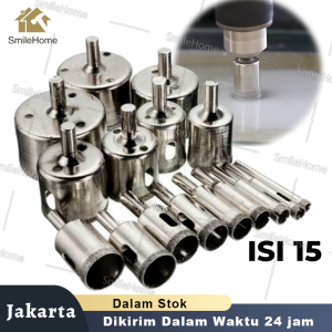 Mata Bor Hole Drill Keramik Granit Kaca / Mata Bor 1 Set 15 Pcs Keramik Kaca Granit / Mata Bor 1 set
