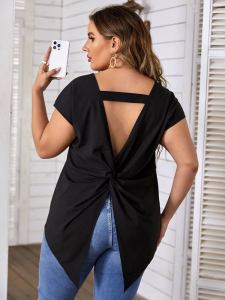 Plus Size Sandra Backless Blouse Medium to 2xl