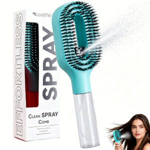 2 in 1 Spray Massage Comb Essential Oil Water Spray Bottle Anti Static Scalp Massager for Hair Detangling Daily Hair Care Salon