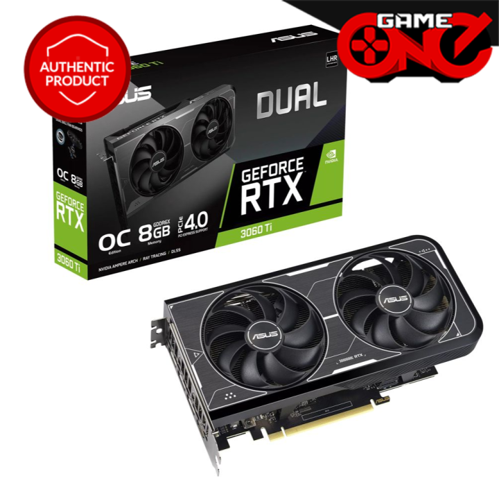 Asus Dual GeForce RTX 3060 Ti OC Edition 8GB GDDR6X Graphics Card