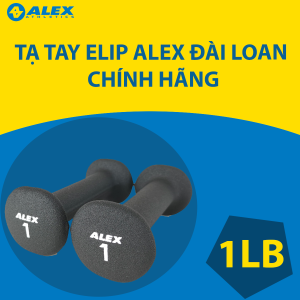 [ẢNH THẬT+VIDEO] Bộ Tạ Tay Elip ALEX 1LBLõi Gang Đặc Bọc Cao Su Cao Cấp Cho NữTrẻ Em Tập Gym YogaChống Trơn Trượt (Tổng: 0.9Kg)