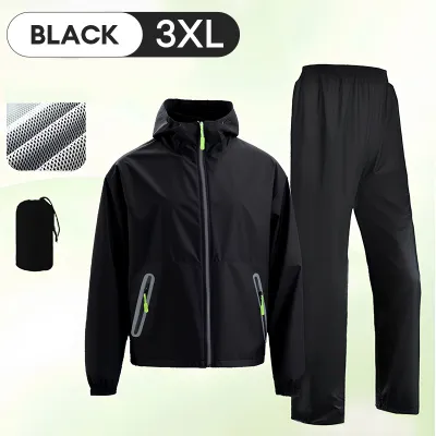 【✅SG stock】Waterproof Lightweight Raincoat / Motorcycle Waterproof Raincoat / Bicycle Waterproof Raincoat / Night Reflect Hooded outdoor rainwear / Men Women Universal