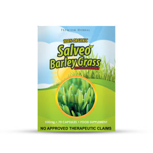SALVEO BARLEY GRASS (1Box/70Capsules) 100% Organic 500Mg Food Supplement Provide the BEST Organic Food Supplement Essential Nutrients Rich in Vitamins and Minerals the Miracle Food Wellness This Supplement Contains Vitamins a B1 32 312 K
