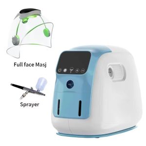2-in-1 Oxygen Generator Facial Machine 2026 New Design 7 Color LED Therapy for Deep Skin Cleansing & Hydration