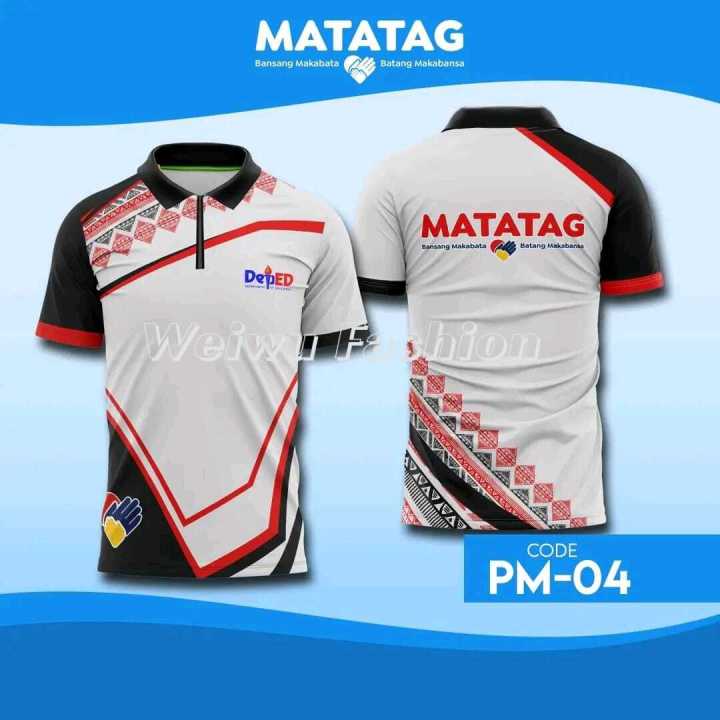 Full Quality Sublimation DepEd Matatag Polo Shirt na may Zipper CODE:PM ...