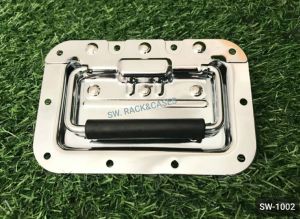 มือจับสปริง (ราคาต่อแพ็คจำนวน 4 ตัว) SW-1002 หูจับตู้  หูหิ้วกล่องแร็ค มือจับสปริง ขนาด 4x6นิ้ว วัสดุเหล็กหนาชุบโครเมี่ยม แข็งแรงได้มาตรฐาน