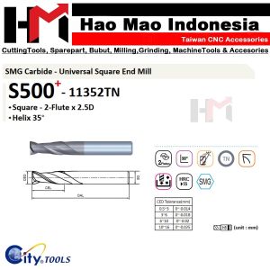 SMG Carbide - Universal Square End Mill S500-11352TN Merk City Tools