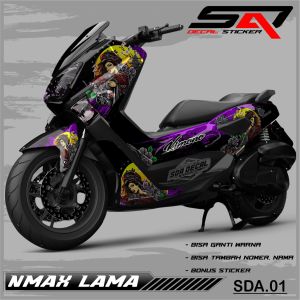 Decal Sticker Custoom Full Body NMAX Lama 2016-2019 Decal Variasi Motor NMAX Lama SDA.01