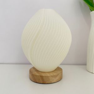 SXH  Solid Wood Creative Nordic Small Table Lamp with Remote Control 16 Colorful Atmosphere Table Lamp High-end Bedroom Bedside Lamp LED Night Light