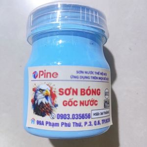 (PINE GỐC NƯỚC) Sơn bóng dùng sơn kim loại nhựa gỗ tường bền màu mau khô nhẹ mùi không độc hại pha sơn với nước sạch