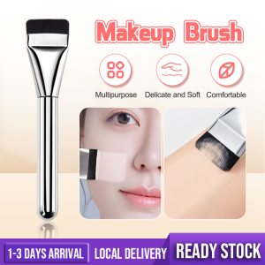 Flat Head Foundation Brush Soft Bristles Seamless No Marking Foundation Makeup Brush Mask Brush Liquid Foundation Portable Concealer Brush