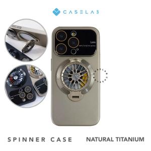 CASELAB SPINER GYROSCOPE TITANIUM MAGNETIC CASE HOLDER WITH PROTECTION CAMERA PC COMPATIBLE FOR IP 15 PROMAX 15 PRO 15 15 PLUS 14 PROMAX 14 PRO 14 PLUS 14 13 PROMAX 13 PRO 13 12 PROMAX 12 PRO 12 11 PROMAX 11 HARDCASE CASING FULL PROTECTION