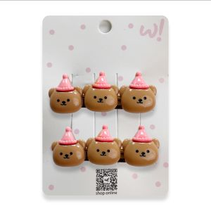 Pinky Bee Jepit Rambut Bear Rabbit 66092600