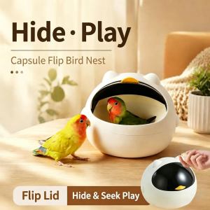 Bird Nest Parrot Nest/Space Cabin Bird Nest Breeding Box for Lovebirds Cockatiel Budgie Parakeet Space Cabin Bird Nest