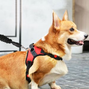 OUTOPEN Nylon Dog Cat Harness Adjustable Breathable Dog Harness Vest Pet Accessories Reflective Pet Vest for Dogs Cats