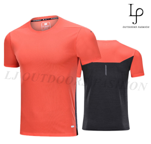 LJ-  Men Jersey Sport Shirt T-shirt Casual Wear Short Sleeves