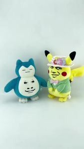Pokemon Pikachu stuffed plush doll funny expression Pikachu doll Charmander Snorlax toy doll gift for children
