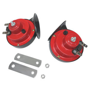 2pcs Klakson Keong Suara Nyaring Dan Keras Aksesoris Motor Mobil 12 v Klakson Keong Merah Untuk Variasi Aksesoris Motor Dan Mobil