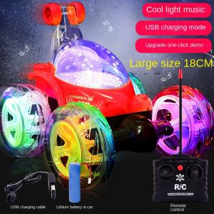 Remote control dumper stunt roll car remote control car rechargeable remote control car childrens toy car boy gift