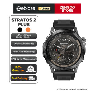 Zentronix Group Zeblaze Stratos 2 Plus GPS Smart Watch 1.43 AMOLED Display Compass Barometric Altimeter Bluetooth Phone Calls Smartwatch