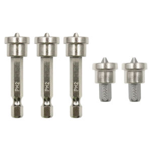 5pcs Bit Obeng Hex Shank Magnetik 1/4 Inch Mata Obeng Hex Shank Magnetik