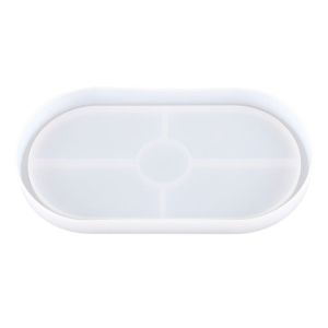 Mold Resin Coaster Oval/Cetakan Resin Coaster Oval/Oval Coaster Mold/Resin Epoksi Bentuk Oval