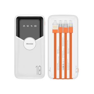 MeeGoo CCC 10000mah Power Bank With Built in Cable ortable Fast Charging for all phone tablet