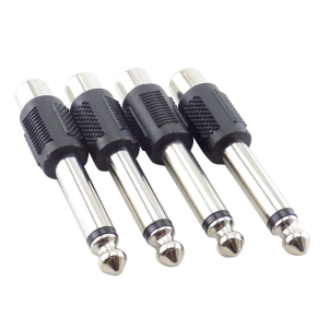 1/4in 6.35mm đầu cắm đực để RCA giắc cắm cái đầu nối loa đầu cắm RCA adapter để Giắc Cắm hệ thống stereo 6.3mm Đầu cắm đực Microphone